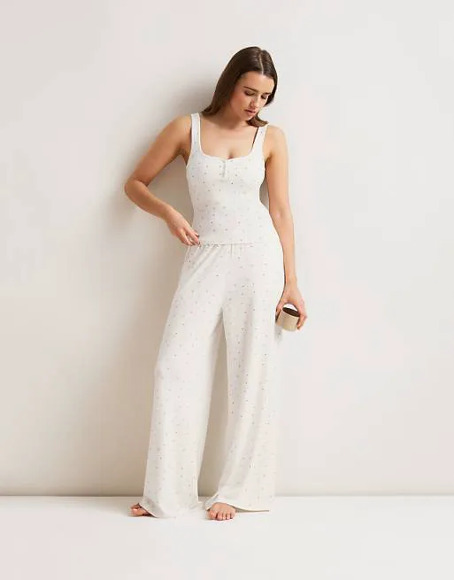 

Широкие пижамные плавки цвета слоновой кости с кулиской Tala Soft Lounge