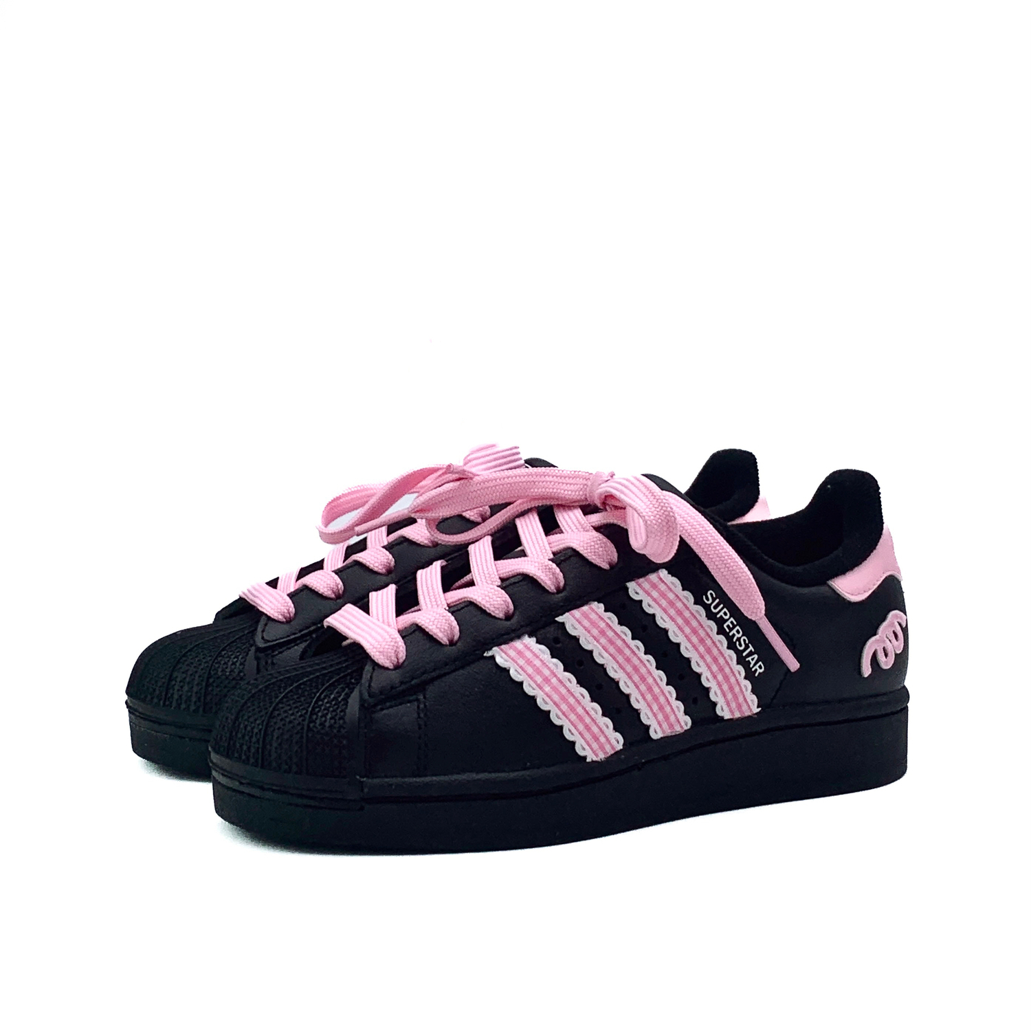 Adidas Originals Superstar 2 устойчивые к истиранию низкие детские скейтбординг кроссовки Cherry Blossom Pink для подростков — фото 4