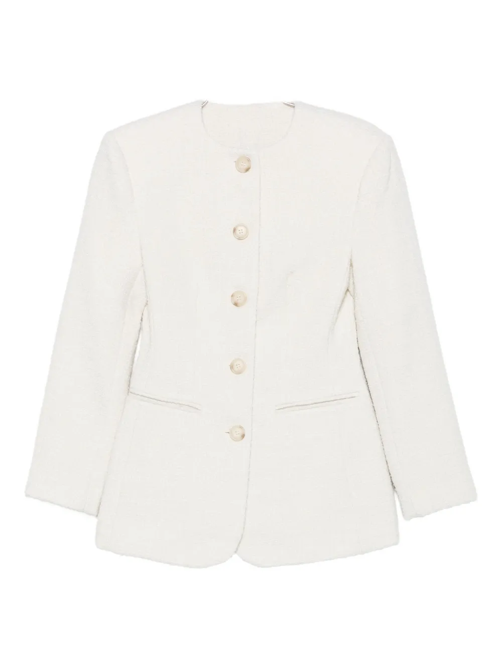 

Твидовый жакет на пуговицах MALINA, белый