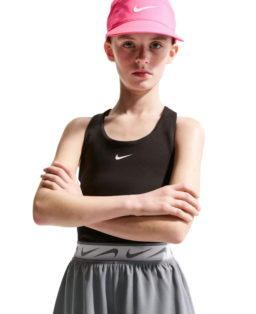 Беговые шорты Dash Dri-FIT для девочек 7-16 лет Nike, серый/белый — фото 2