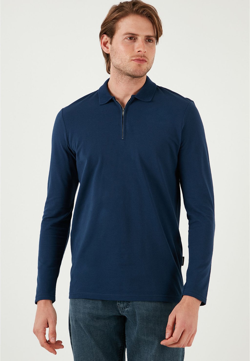 

Лонгслив Polo shirt Buratti, темно-синий