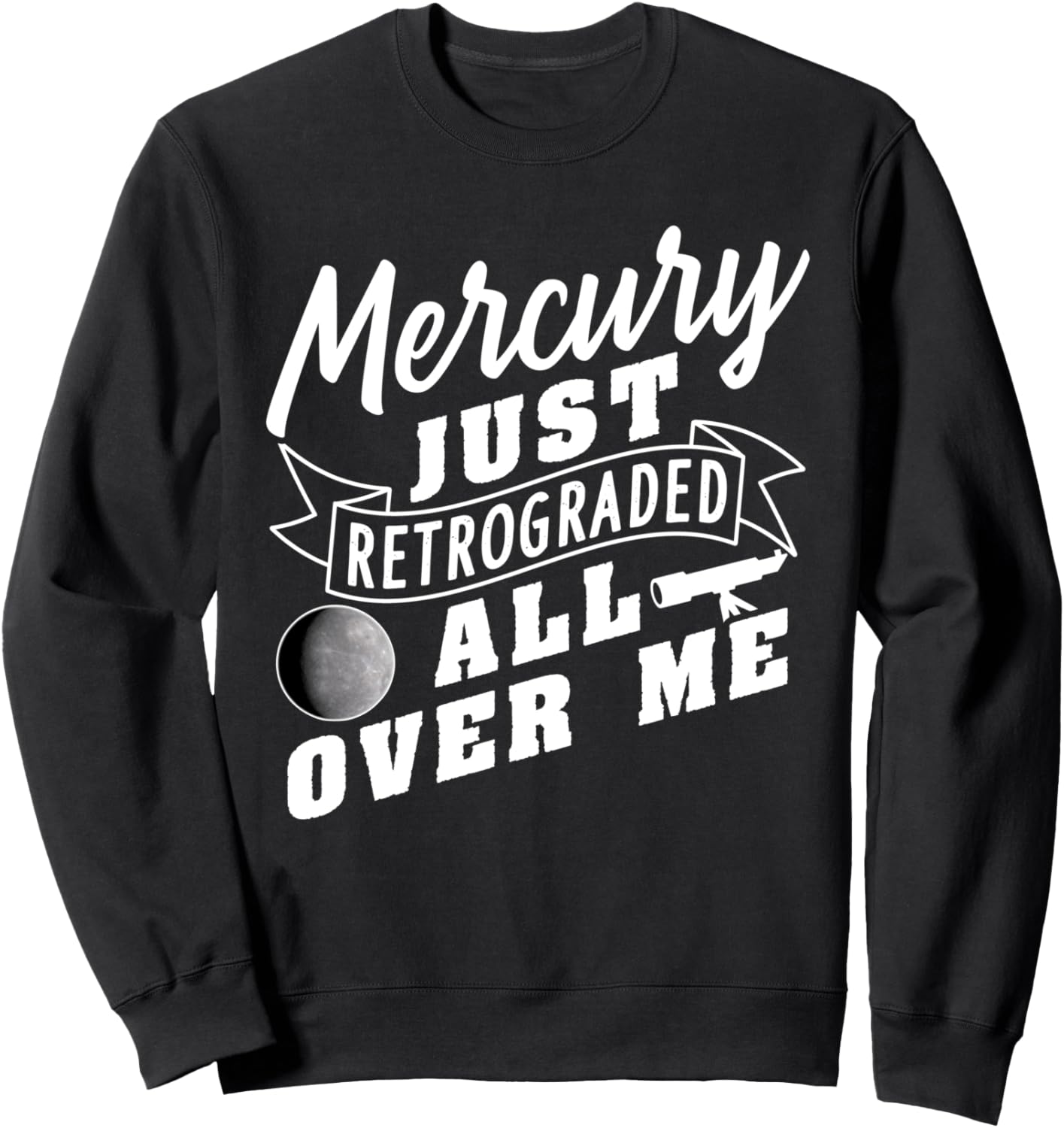 

Толстовка с ретро-дизайном Mercury Zodiac Sign And Horoscope Astrology Designs, черный