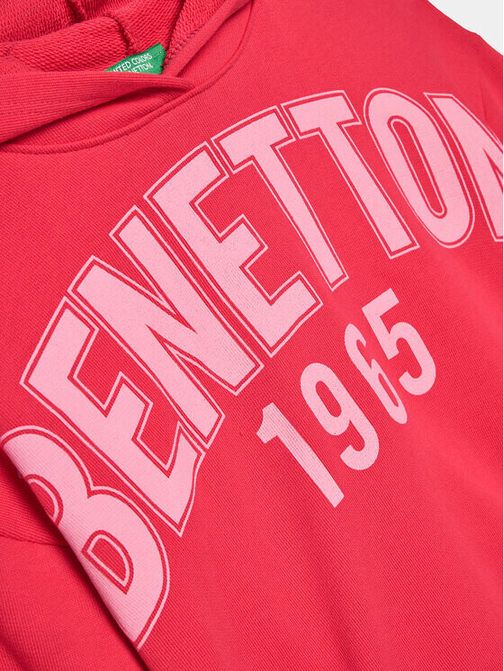 Толстовка свободного кроя United Colors Of Benetton, розовый — фото 3