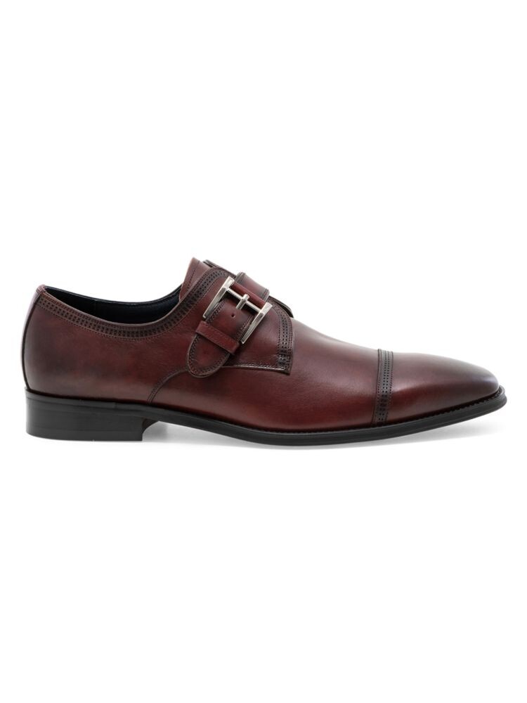 

Кожаные туфли монки McNeil с одним ремешком Jump New York, цвет Burgundy