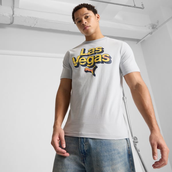 

Мужская графическая футболка Las Vegas Pattern Puma, серый