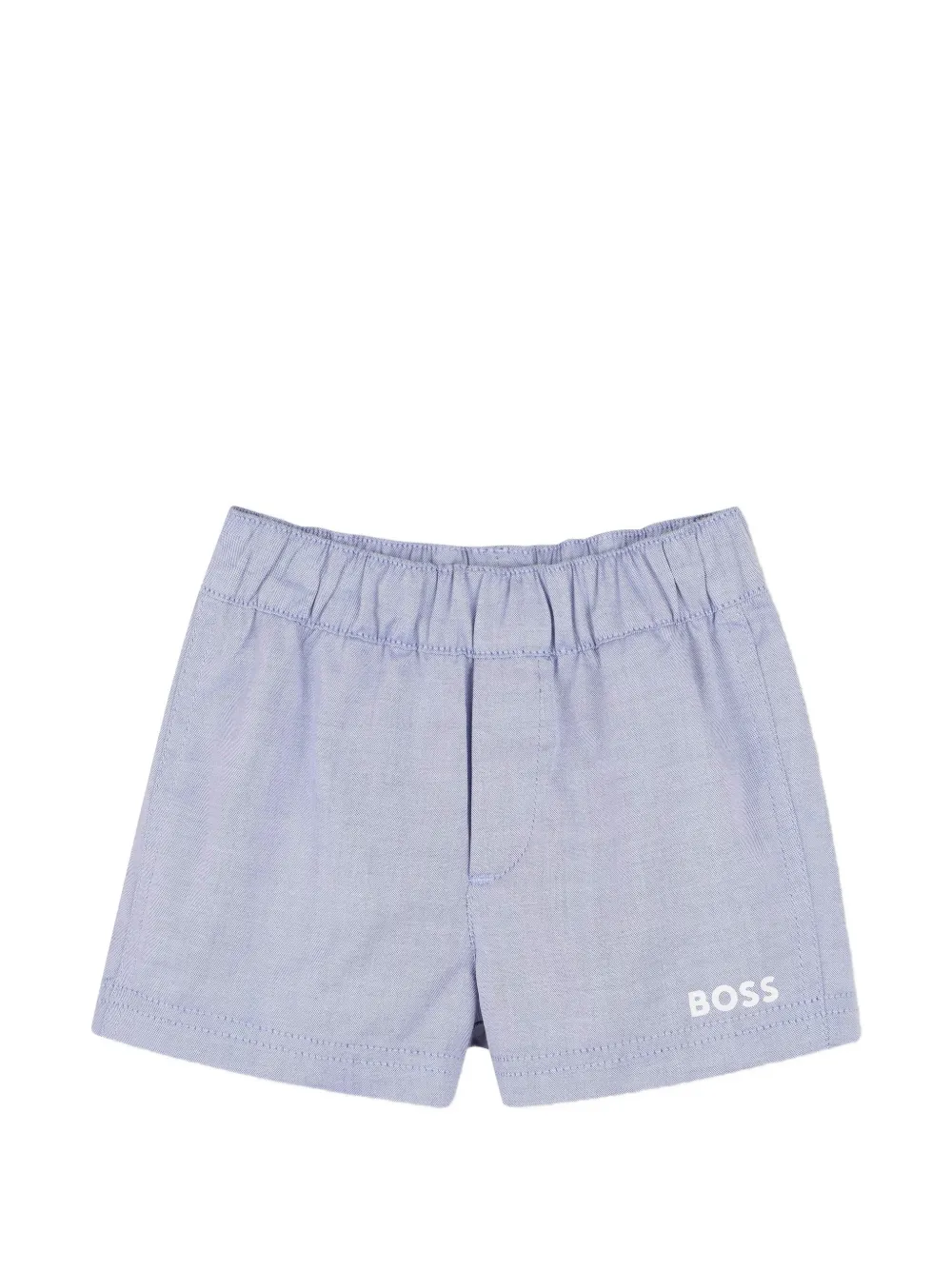 Рубашка с воротником на пуговицах Boss Kidswear, синий — фото 4