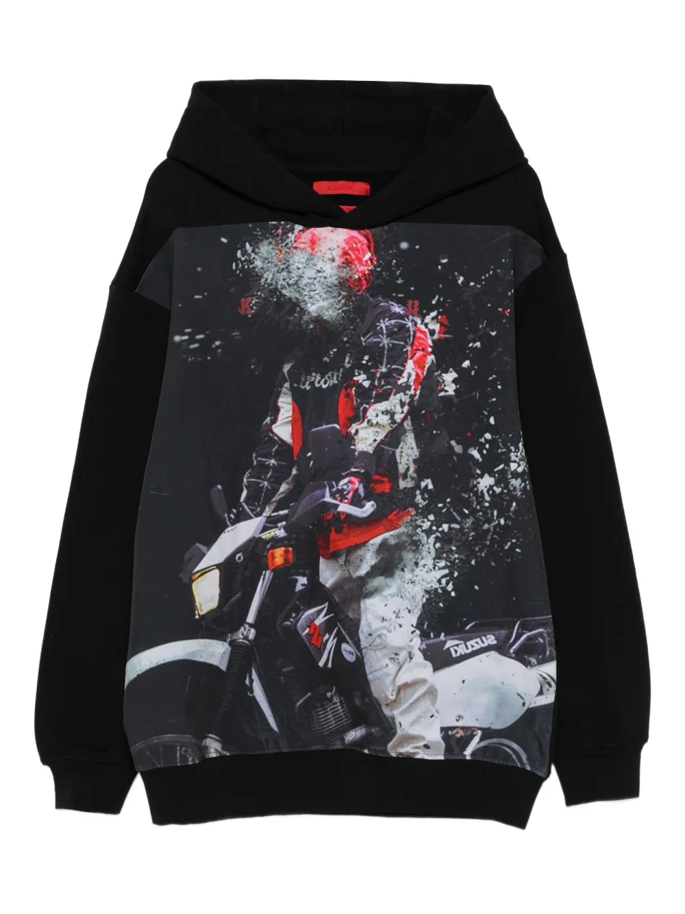 

Декорированное худи с принтом KUSIKOHC, черный