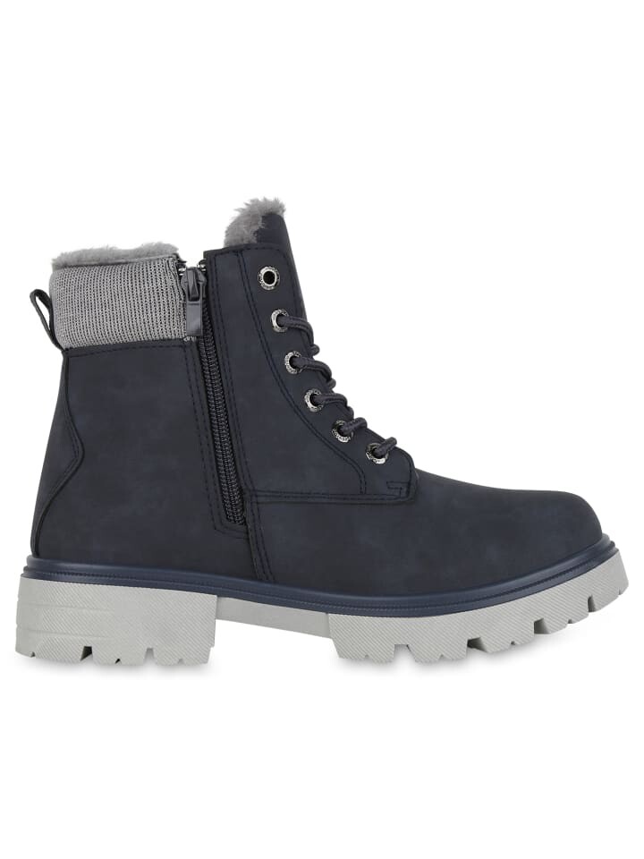 Ботильоны VAN HILL Worker Boots Madison, темно-синий — фото 3