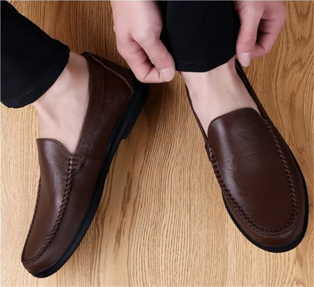 Лоферы кожаные Loafers Black UOPYNE — фото 4