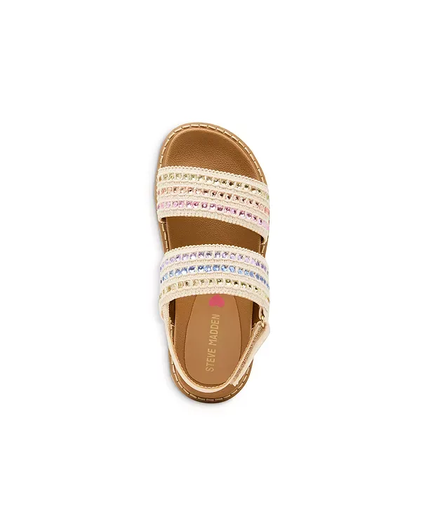 Сандалии Jrissa - для маленьких и больших детей. Steve Madden, Natural — фото 3
