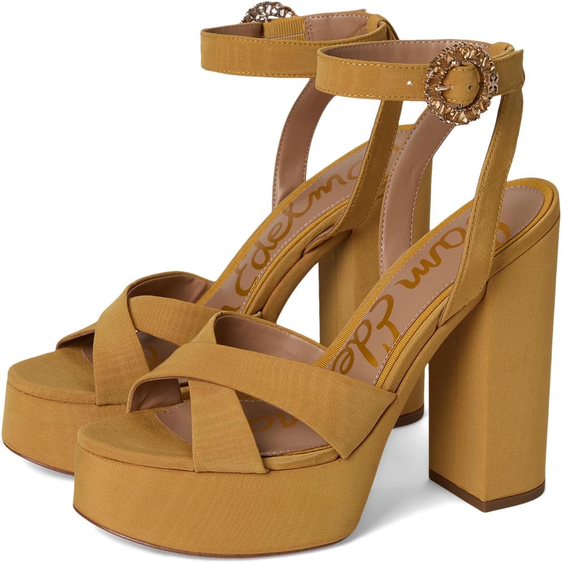 Туфли Sam Edelman Savannahglow Strappy Sandals, цвет Deep Mustard Crystal