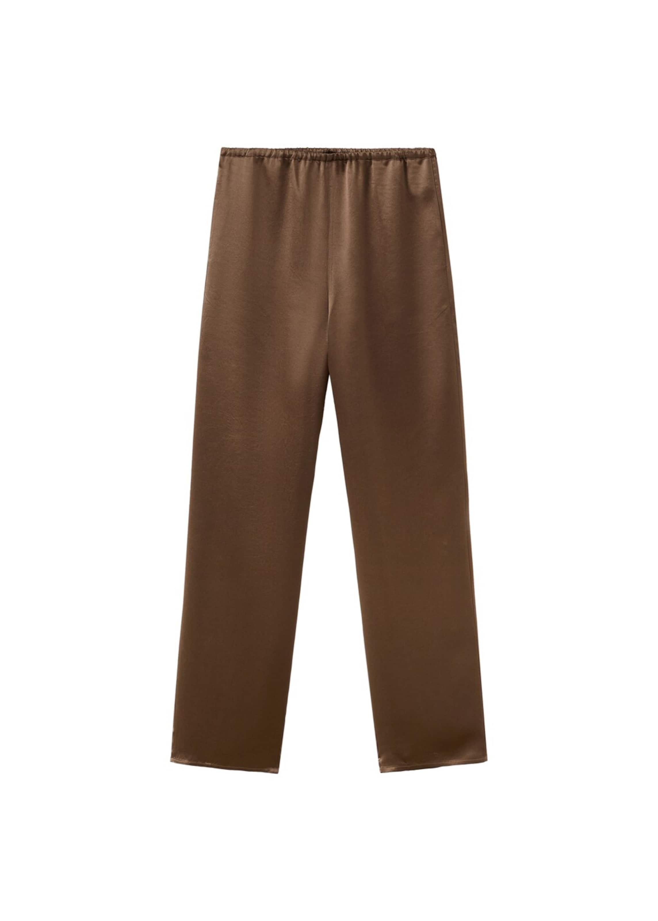 

MANGO Пижамные штаны 'Oli' в коричневом цвете