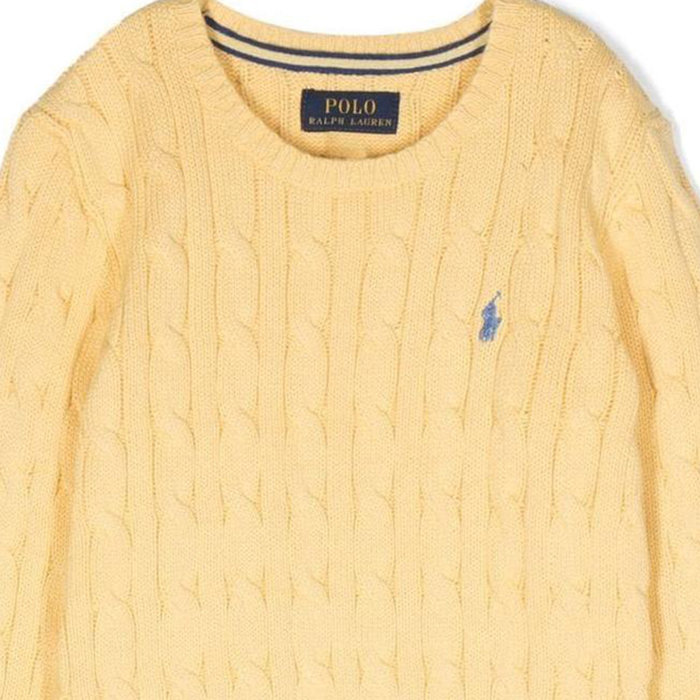 Свитер светло-желтый детский Polo Ralph Lauren — фото 2