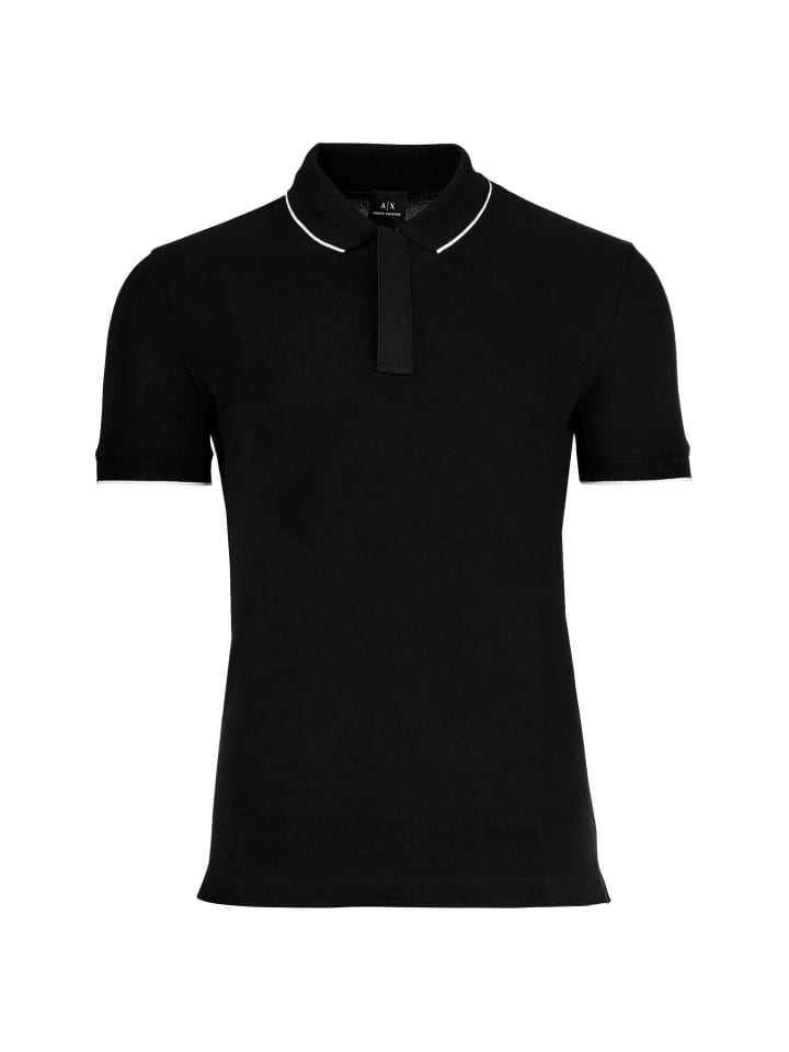 

Рубашка-поло Armani Exchange, черный