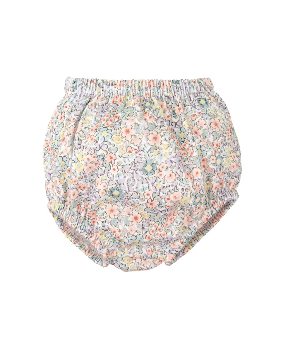 

Детские шортики с пастельным цветочным принтом Babidú, многоцветный