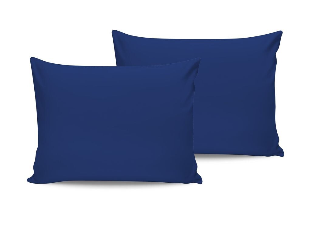 

L'Essentiel Linge de Maison, De Dark Blue, комплект атласных наволочек (2 предмета), темно-синий, 100 % хлопковый сатин, 50 x 70 см