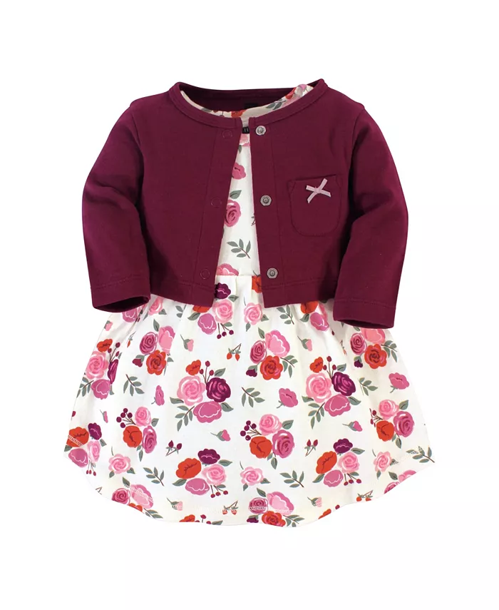 

Коллекция платьев и свитеров Hudson Baby для девочек из хлопка Hudson Essential Touched by Nature, красный