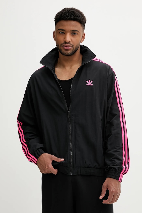

Куртка Adidas Originals Adicolor Woven Firebird, черный/розовый