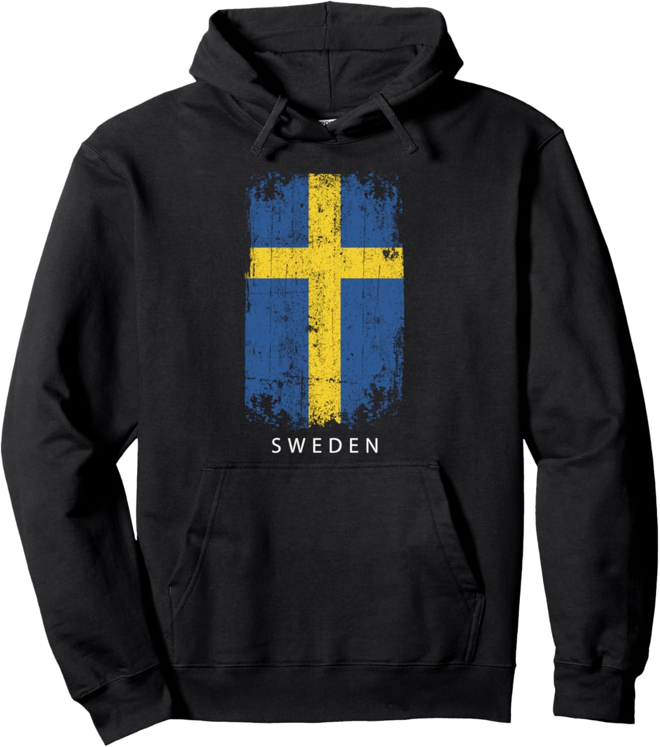 

Шведский сувенирный дизайн - Флаг Швеции. Толстовка Sweden Souvenir Design, черный