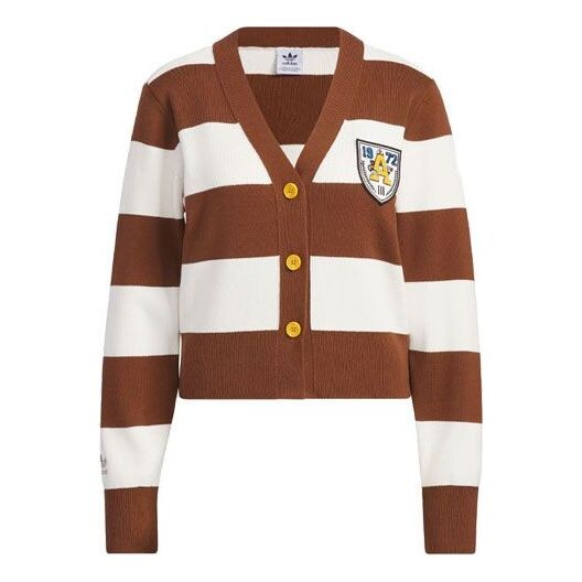 

Свитер originals sportswear cardigan 'tan white' Adidas, бежевый