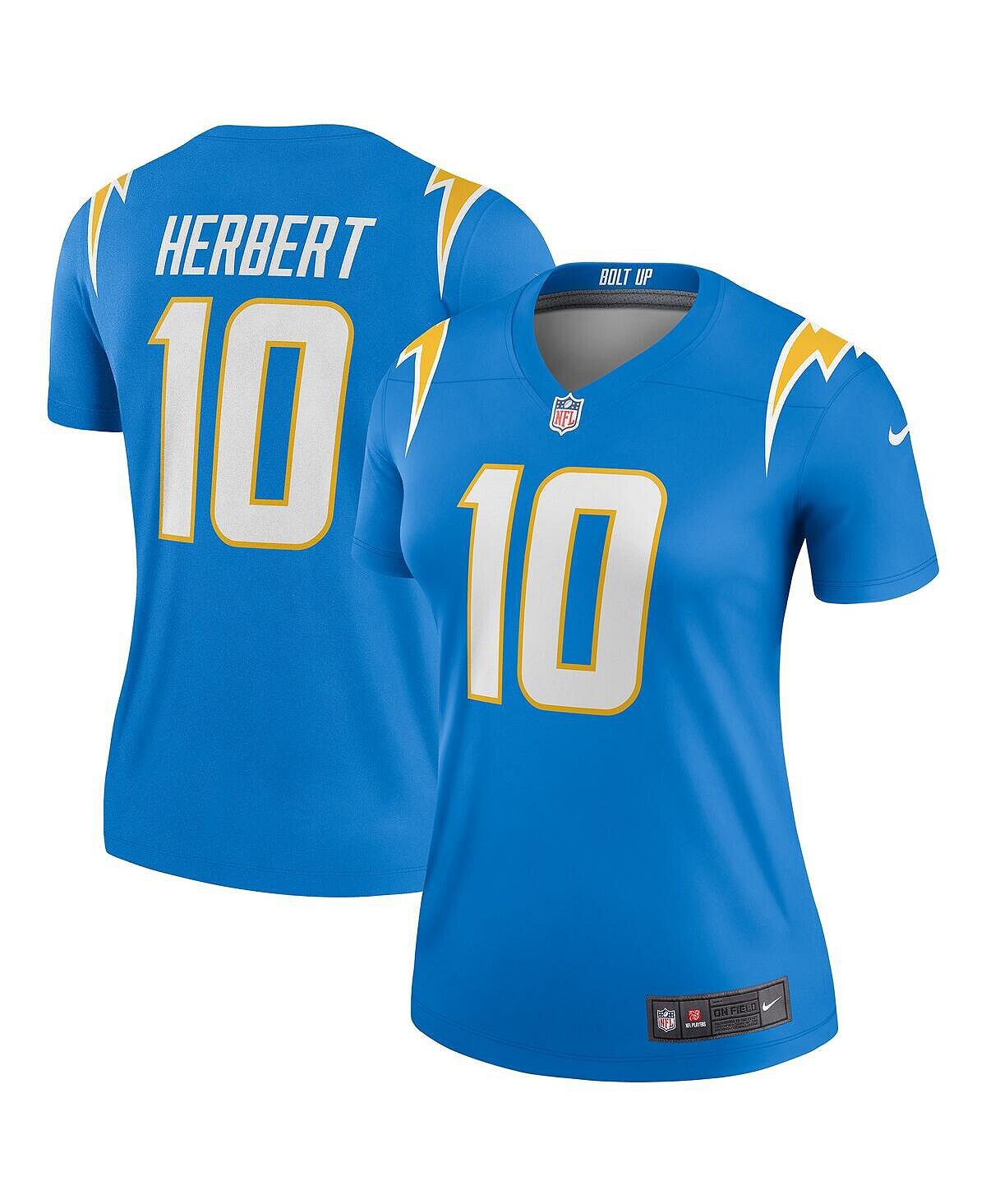 

Женская футболка Justin Herbert Powder Blue Los Angeles Chargers Legend Nike