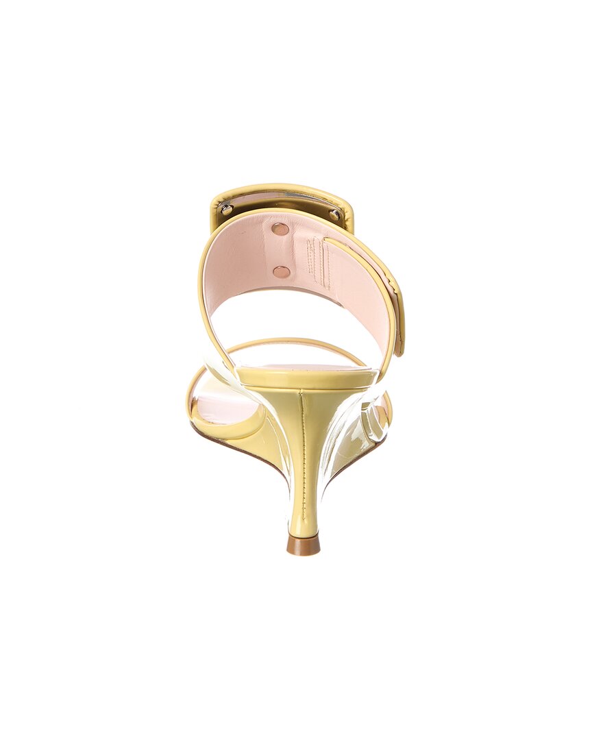 Roger Vivier Viv In The City Patent Wedge Sandal, желтый — фото 3