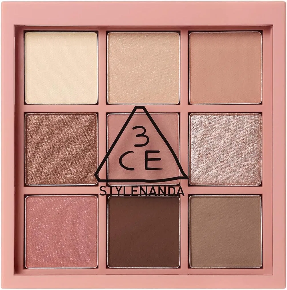 Тени для век 3CE Multi Eye Color Palette 9 цветов розовая гамма