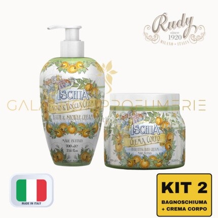 

Набор The Majolica Ischia Пена для ванны + крем для тела Rudy Made in Italy Rudy Profumi