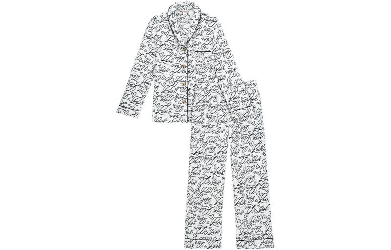 

Женский пижамный комплект Victoria's Secret, цвет Black/White