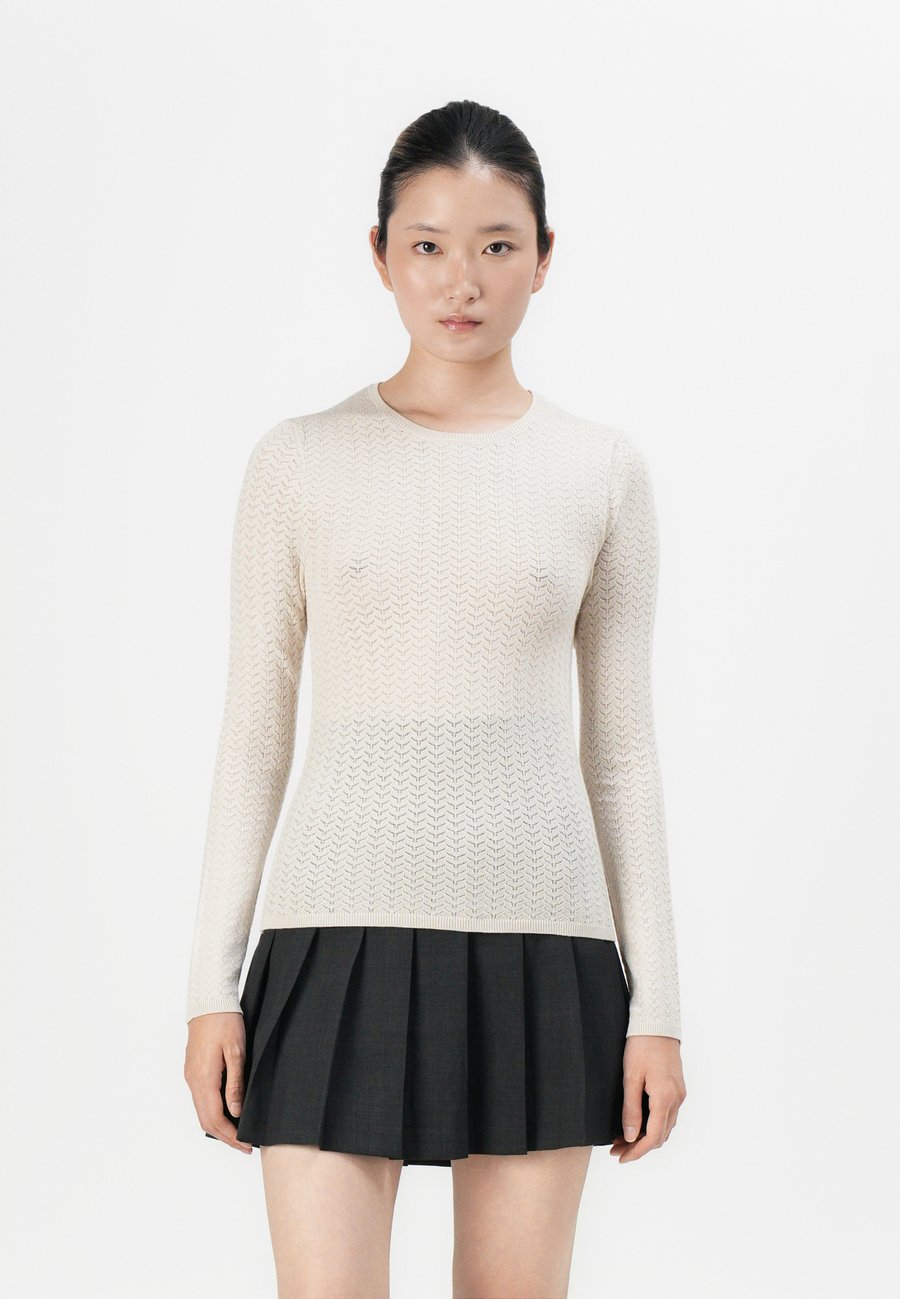 

Джемпер Selected Femme SLFNAJA TIGHT O NECK, Birch/Off-White