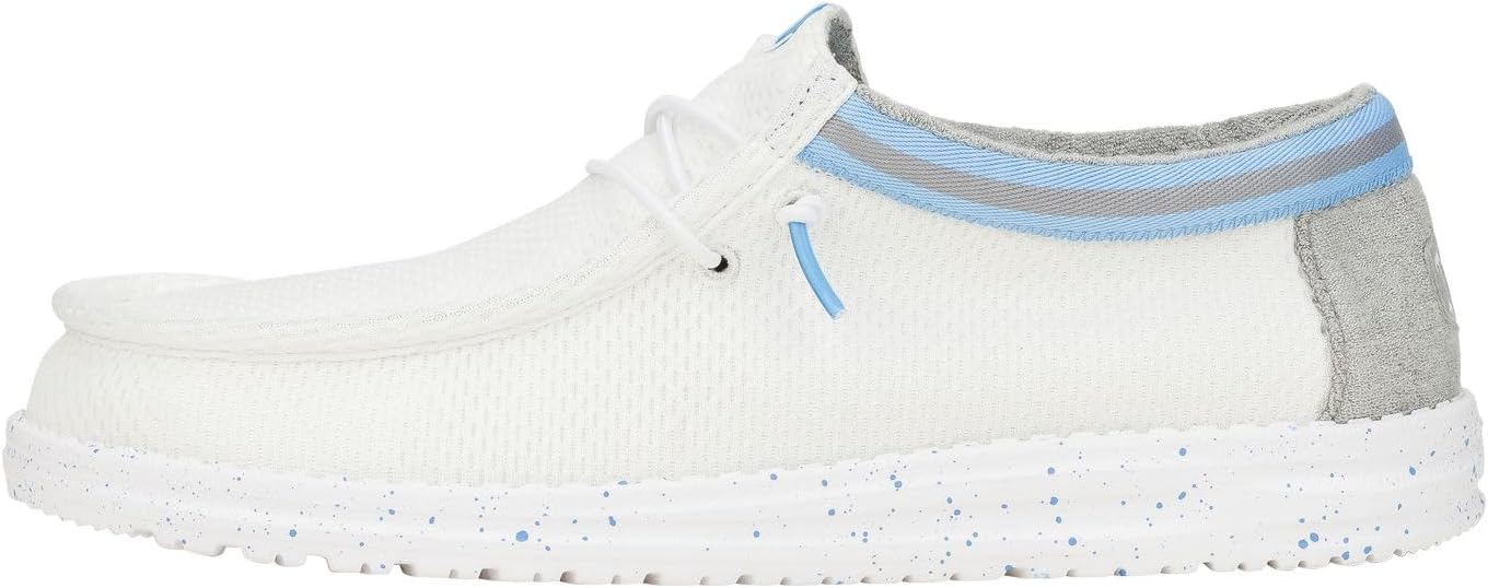 

Кроссовки Hey Dude Men's Wally Varsity Jersey, Men’s Shoes, Men's Slip-on Loafers, Comfortable Light-Weight Heydude, белый/синий