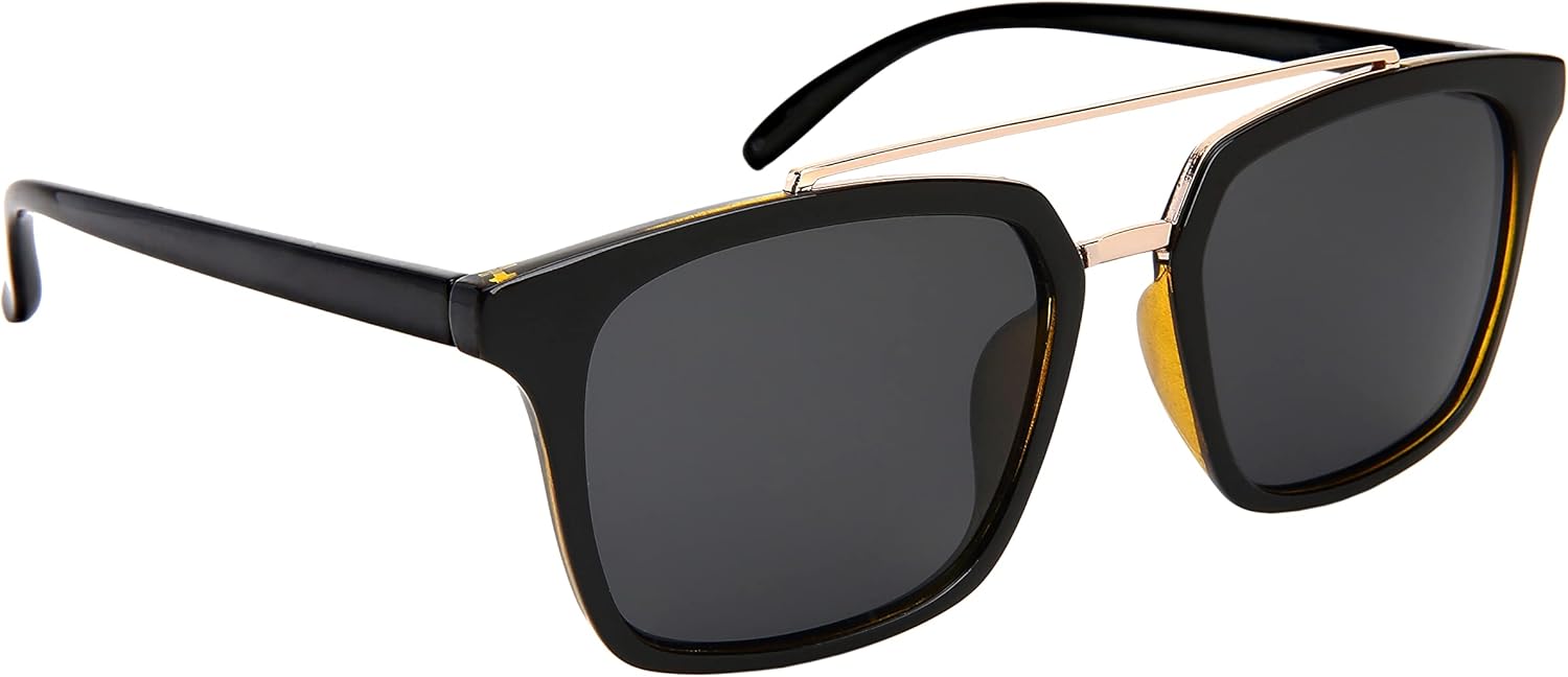 

Поляризованные солнцезащитные очки proSPORT «Авиатор» с металлическим креплением, для рыбалки, пляжа, лодки, с антибликовым покрытием, коричневые и серые, для мужчин и женщин, Mondial - Smoke With Gold Black Yellow Frame