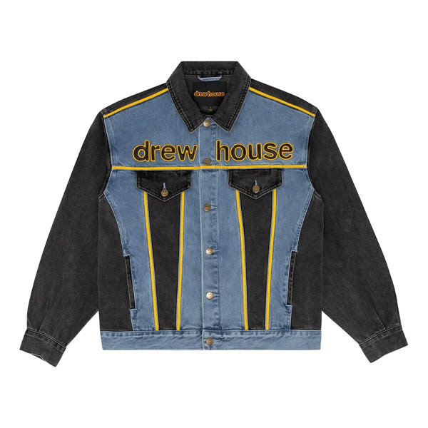 

Куртка oversized mascot trucker jacket 'vintage color block' Drew House, синий