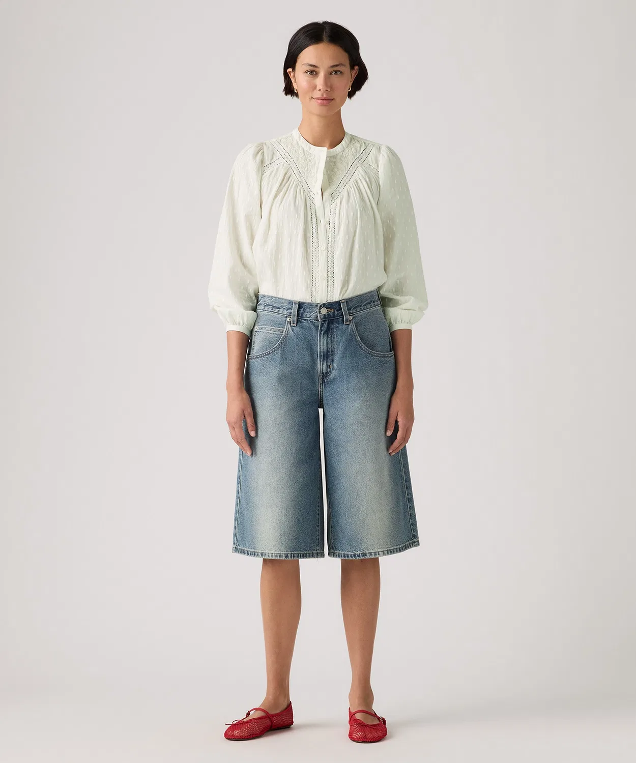 Джинсы Levi's супер-бэгги Джоутс, индиго-синий — фото 2