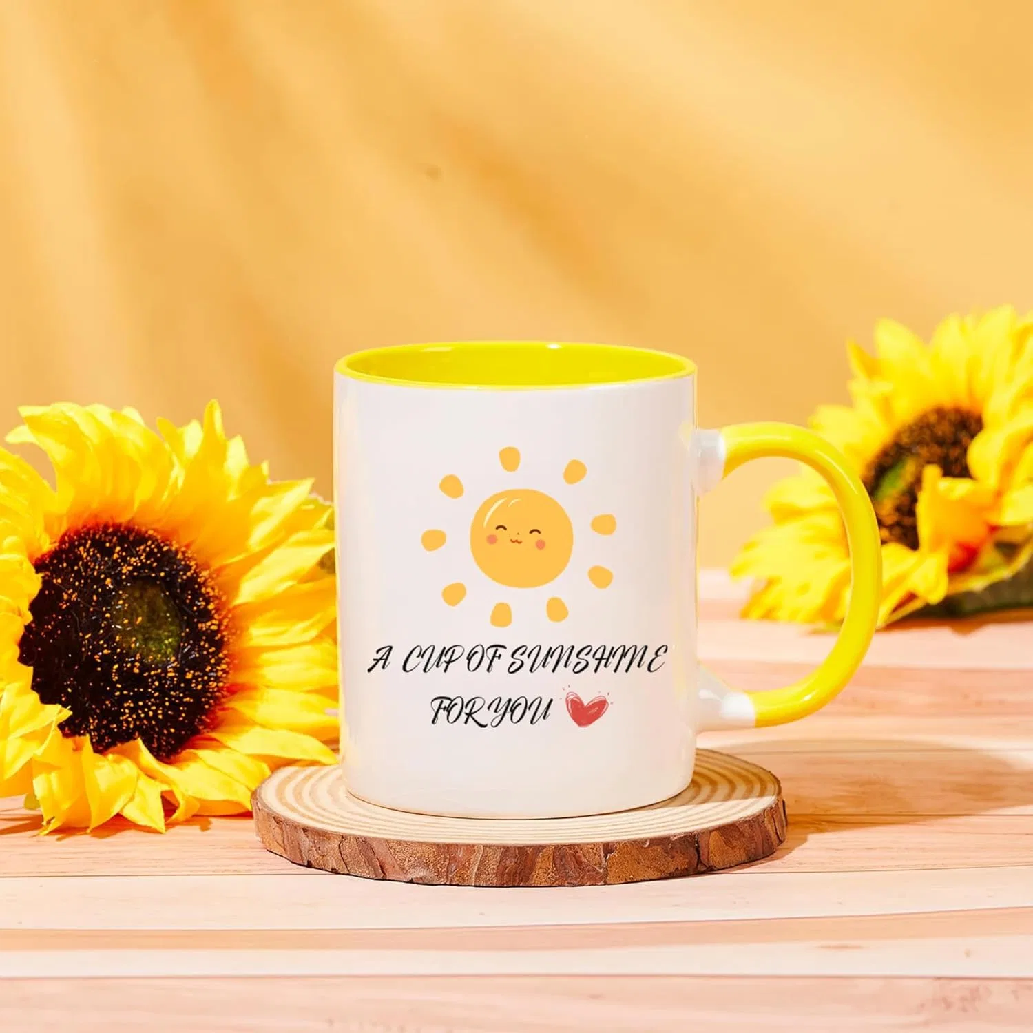 Подарочный набор «Подсолнух» для женщин от Auketuo Auoketuo, Yellow — фото 4