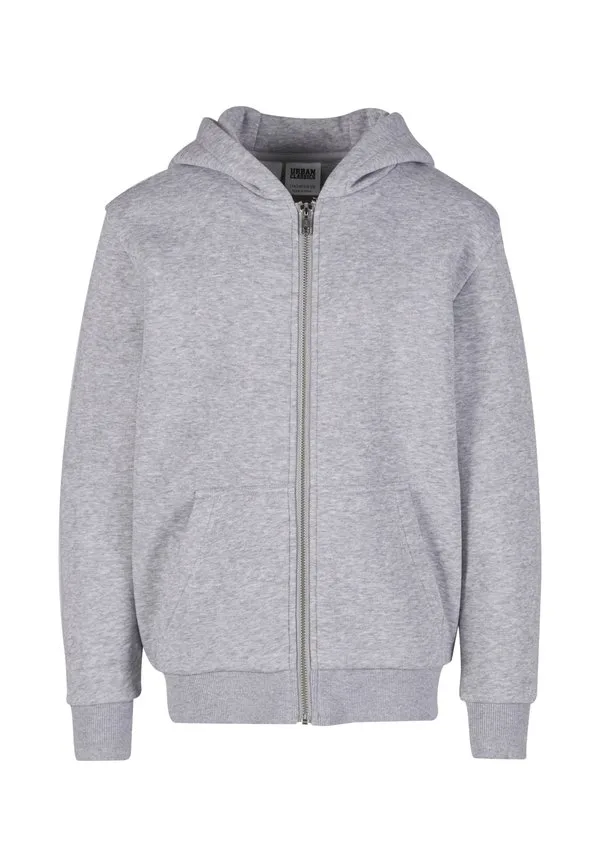 Пушистая толстовка с капюшоном на молнии Urban Classics, Heathergrey