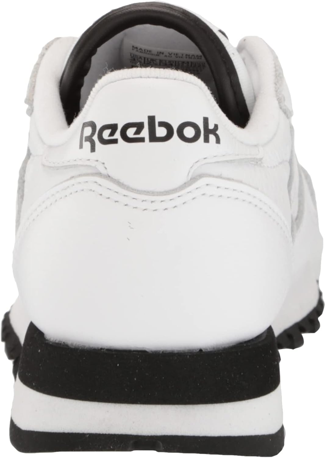 Reebok Классические кожаные кроссовки для взрослых, унисекс V1, белый/черный — фото 3