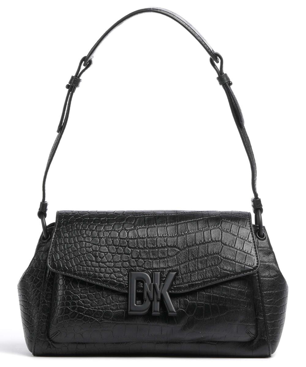 

Сумка через плечо Milano из тисненой воловьей кожи Dkny, черный