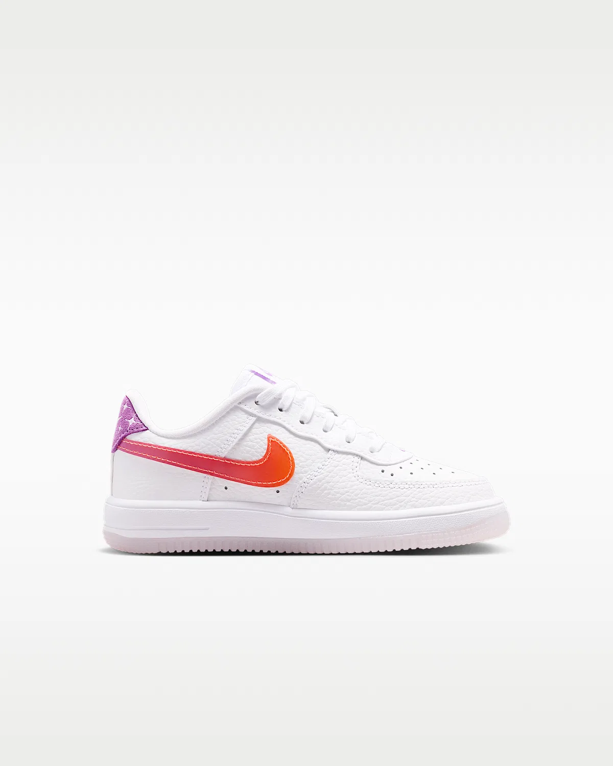 Кроссовки Nike Force 1 Low для малышей, White/Turf Orange/Bright Violet — фото 3