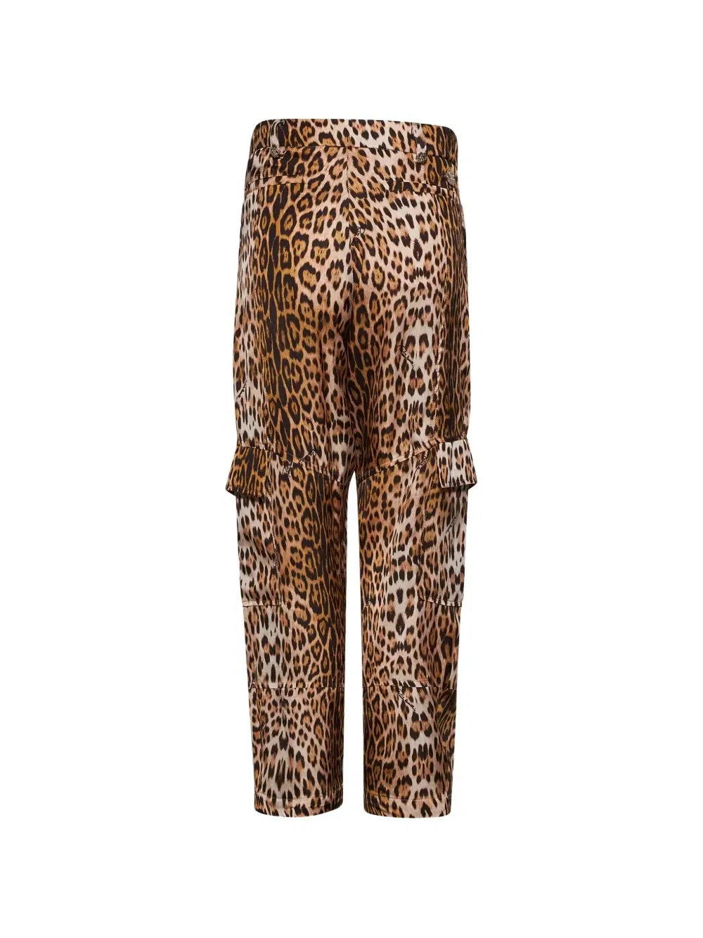 Брюки карго с леопардовым принтом Roberto Cavalli Junior, бежевый — фото 2