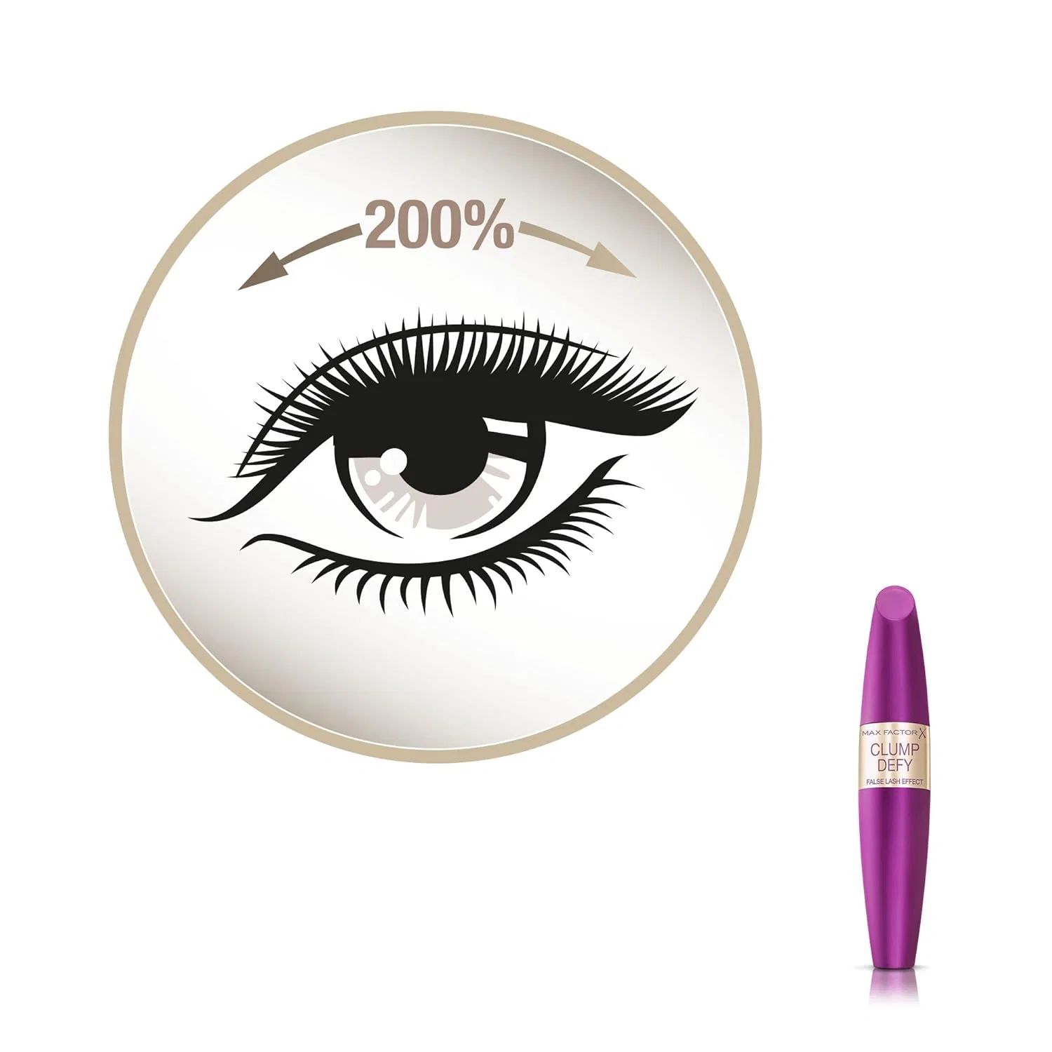 Тушь для ресниц Max Factor Clump Defy Volumising Mascara, черно-коричневая, 13 мл Max Factor, Black — фото 2