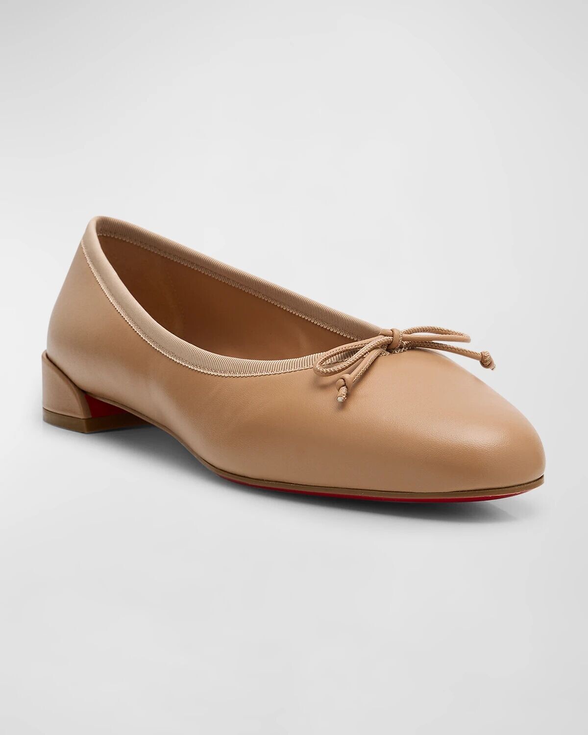 Кожаные балетки Sweet Jane на красной подошве Christian Louboutin, красный — фото 2