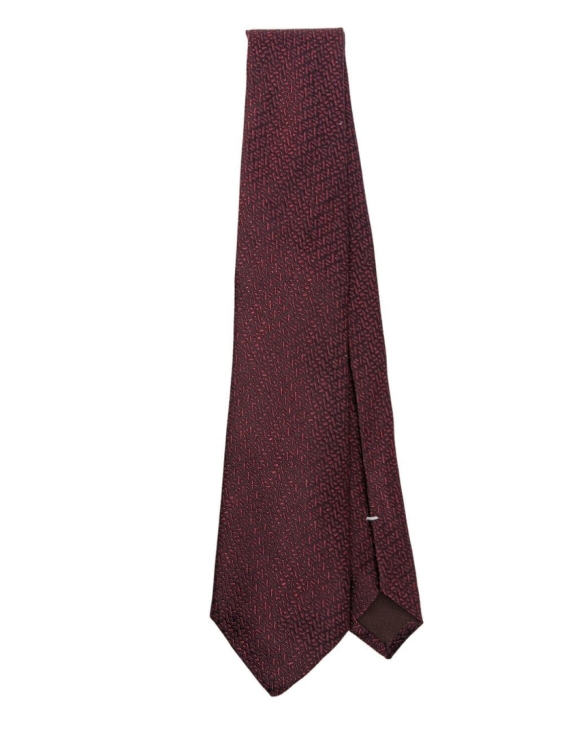 

Галстук с узорчатым жаккардом Canali, красный