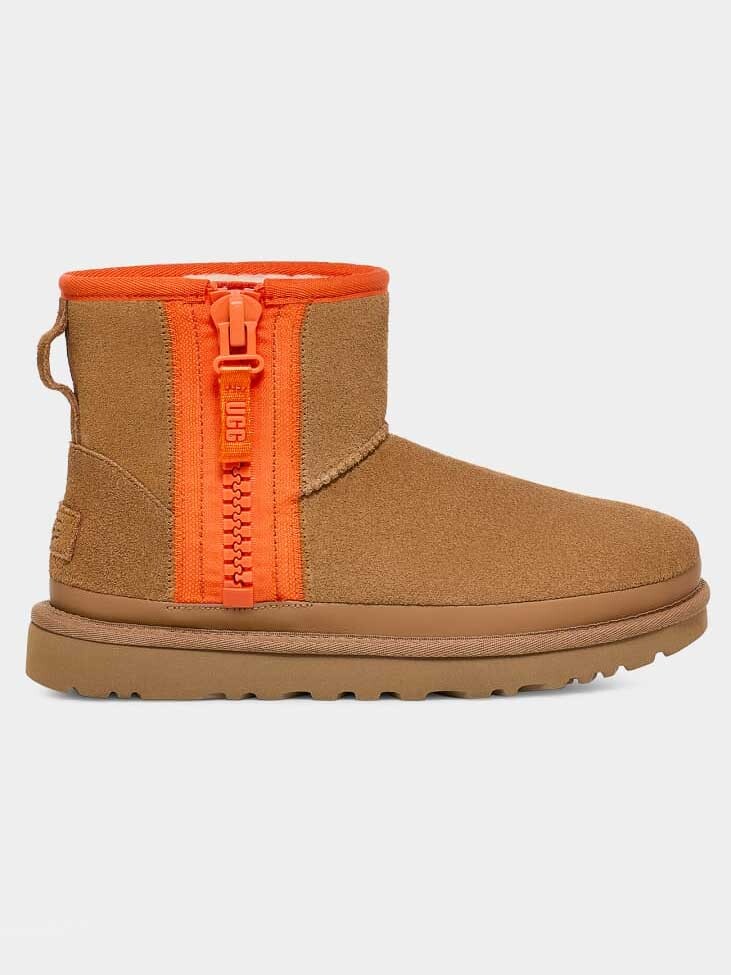 

Сапоги Ugg Classic Mini Zipper Tape Logo, коричневый