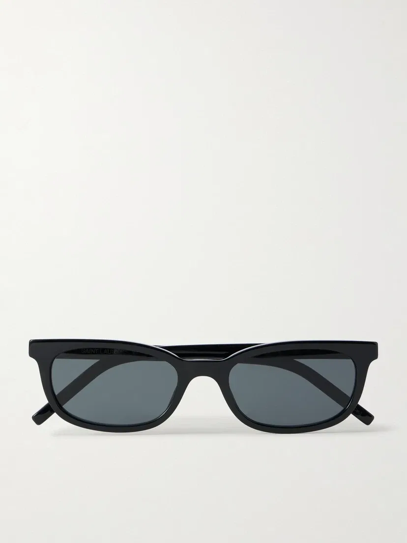 Солнцезащитные очки-кошачий глаз из ацетата Saint Laurent Eyewear, черный