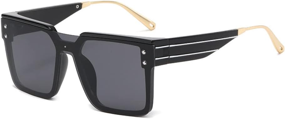 

Большие солнцезащитные очки для женщин, ретро-очки с градиентным переходом, мужские синие очки в крупной оправе, винтажные очки с защитой от УФ-излучения UV400 XLUMIO, 2