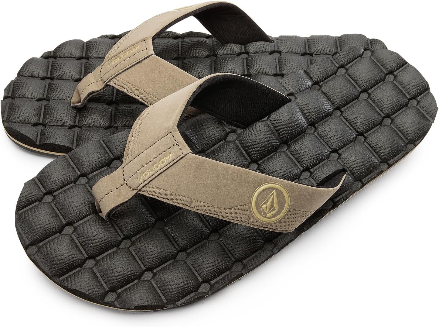 

Мужские шлепанцы Volcom Recliner, бежевый