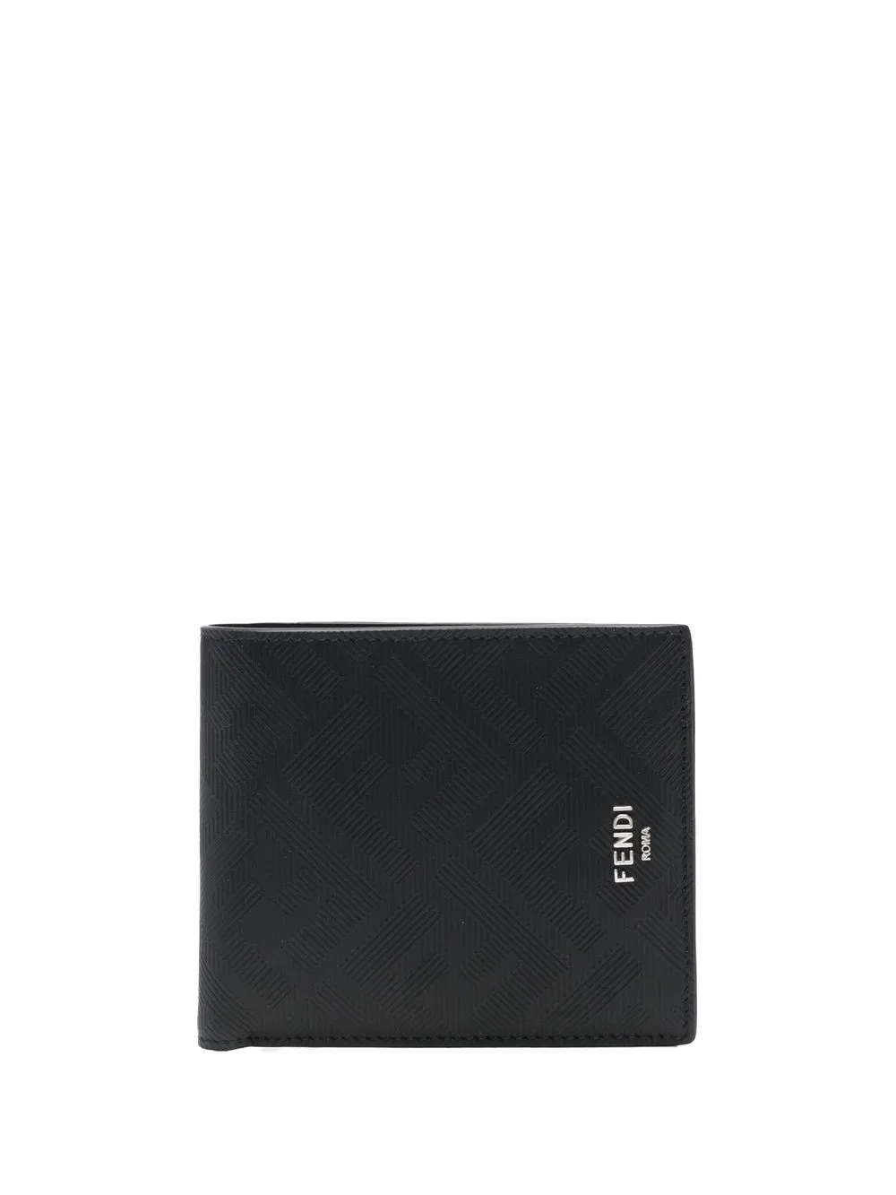 

Кошелек с жаккардовым логотипом FENDI, черный