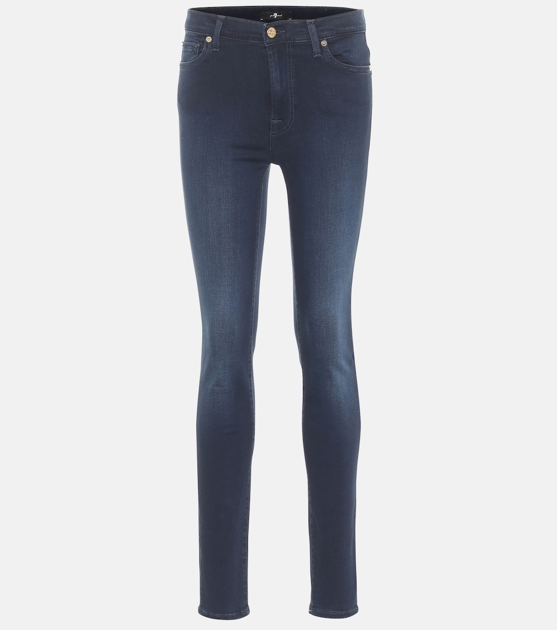 

Джинсы-скинни Slim Illusion Luxe с высокой талией 7 For All Mankind, Dark Blue