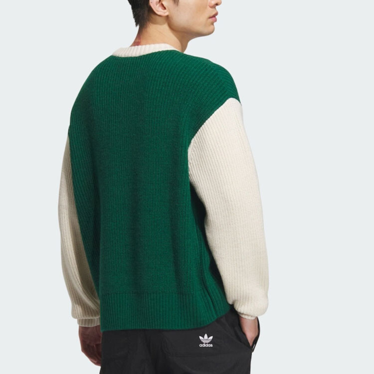 Свитер серии Clover Outfit Unisex Forest Green Adidas Originals, зеленый — фото 3